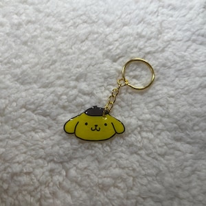 Pom Pom Keychain (Hand drawn)