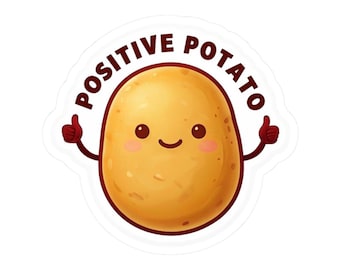 ¡Papa Positiva! - Pegatinas Troqueladas - Divertidas y Excéntricas, Pegatinas para Portátiles, Botellas de Agua, Regalos, Recuerdos de Fiesta