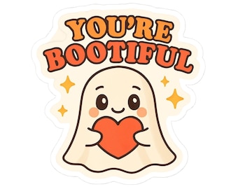 You're Bootiful Ghost Sticker - Fun & Quirky, Stickers for Laptops, Water Bottles, Gifts, Party Favors