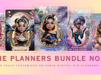 Canva Planner Templates PLR Bundle Vol 3: Digital & Printable Planners (Instant Download)