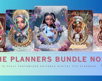 Canva Planner Templates PLR Bundle Vol 2: Commercial Use, A4/US Letter (Instant Download)