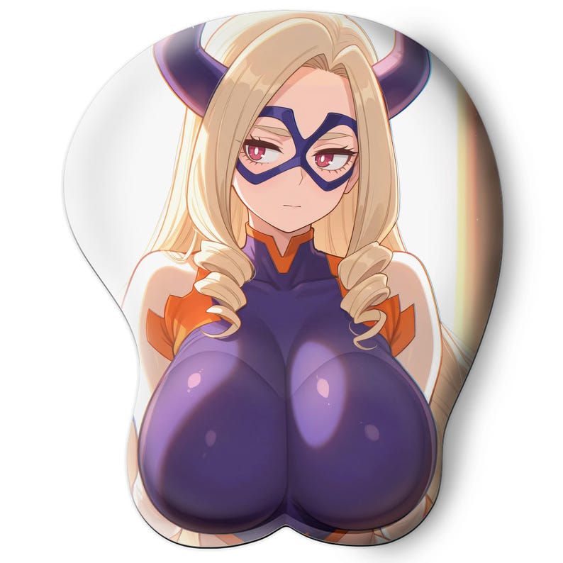 Tapis de souris 3D en silicone, tapis de souris anime, repose-poignet