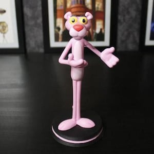Różowa Pantera, drukowana w 3D figurka – klasyczna kolekcjonerska postać z kreskówki