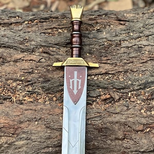 Handmade Riptide Sword: Percy Jackson Prop Replica with Sheath, Collectible Sword for Cosplay, Display & Unique Handmade Gifts for Him