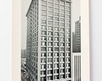 Vintage Postcard of Chicago's Republic Building by Holabird & Roche – Historic 1905 Architecture – Published by Chicago Heritage Committee