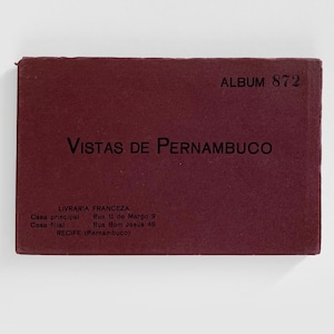 Álbum de Postais Vintage Vistas de Pernambuco | Lembrança de viagem ao Brasil