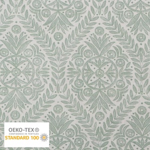 Geometric Trellis Pillow Cover in Sage Green - Organic Modern Style - OEKO-TEX - Available in Lumbar, Bolster, Throw, Euro Sham Sizes