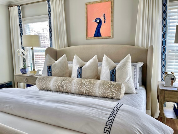 Long throw cheap pillows