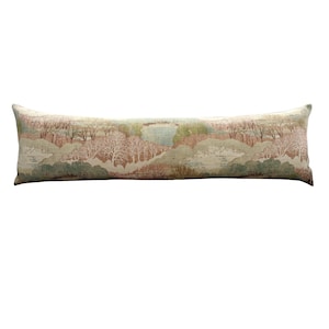 Scenic Landscape Throw Pillow Cover | Ballard Designs Estelle Pillow - Dusty Rose image 6