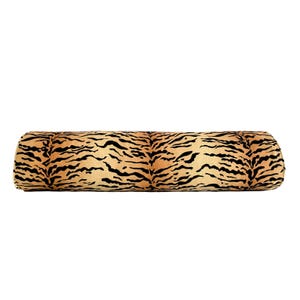 Tiger Stripe Bolster Pillow Cover | Designer Neck Roll Pillow