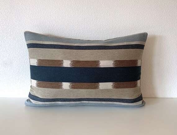 Kanta Stripe Slate Pillow Cover