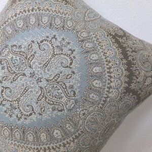 Stroheim Brianza Lace Sky Pillow cover Available in Square, lumbar, euro sham, and bolster pillow covers image 3