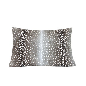 Ballard Designs Antelope Pillow Cover in Cocoa Linen Body Pillow Cover Antelope Pillow Antelope Lumbar Pillow Extra Long Lumbar image 6