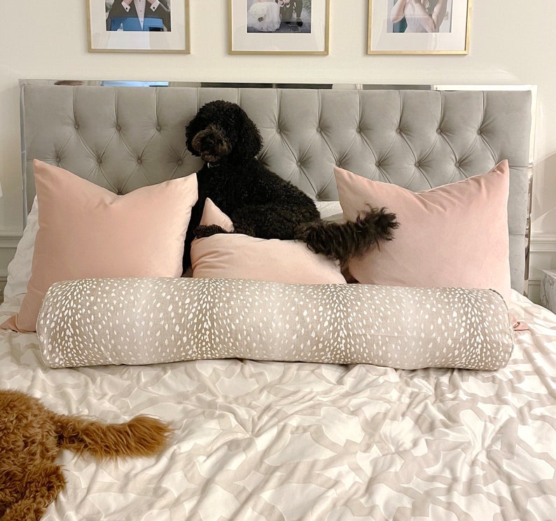 Full/Queen Size Bed Bolster Authentic Vern Yip Antelope Fawn Etsy