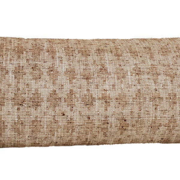 Cognac Woven Jacquard Throw Pillow Cover - Textured Pillow, Bolster Pillow, Lumbar Pillow, Large Pillow Covers - Multiple Sizes Available
