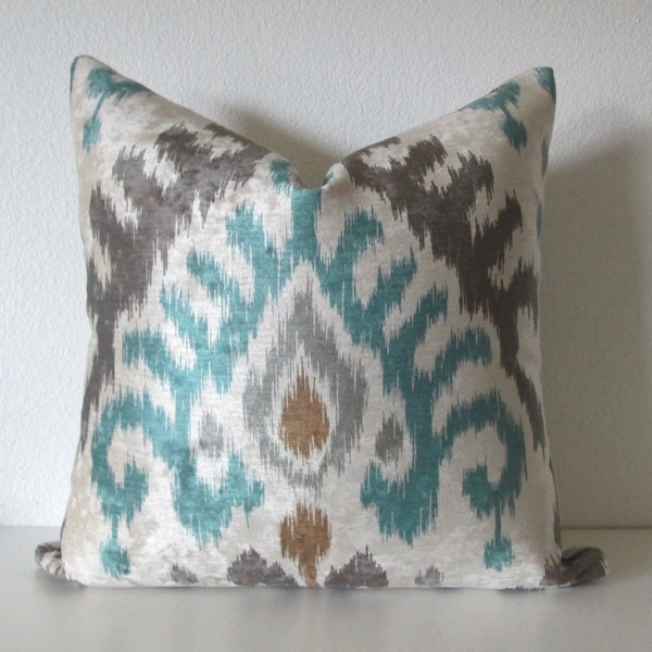 Velvet Ikat Pillow Etsy