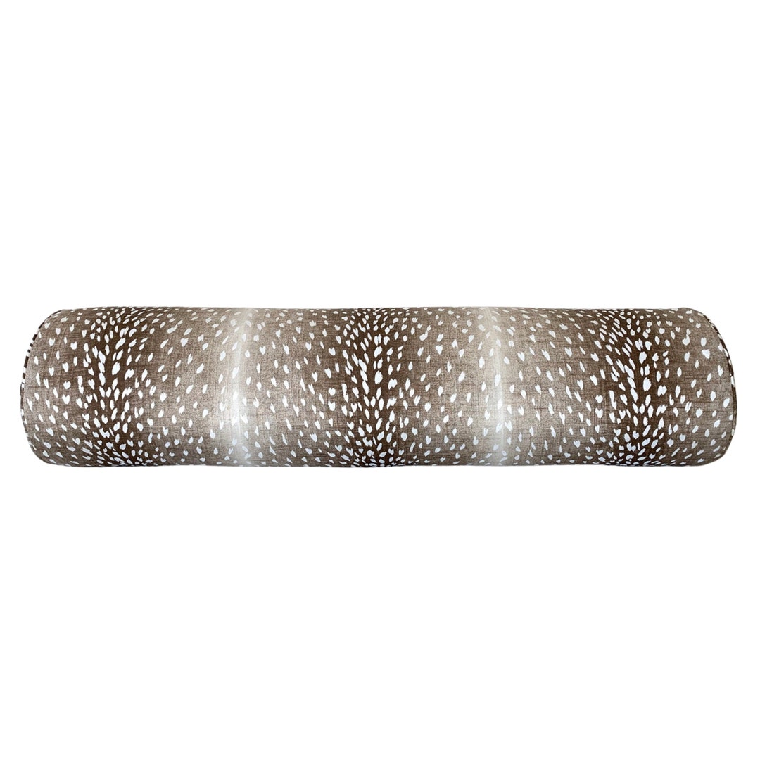 Ballard Designs Antelope Bolster Pillow Cover in Cocoa Antelope Bolster