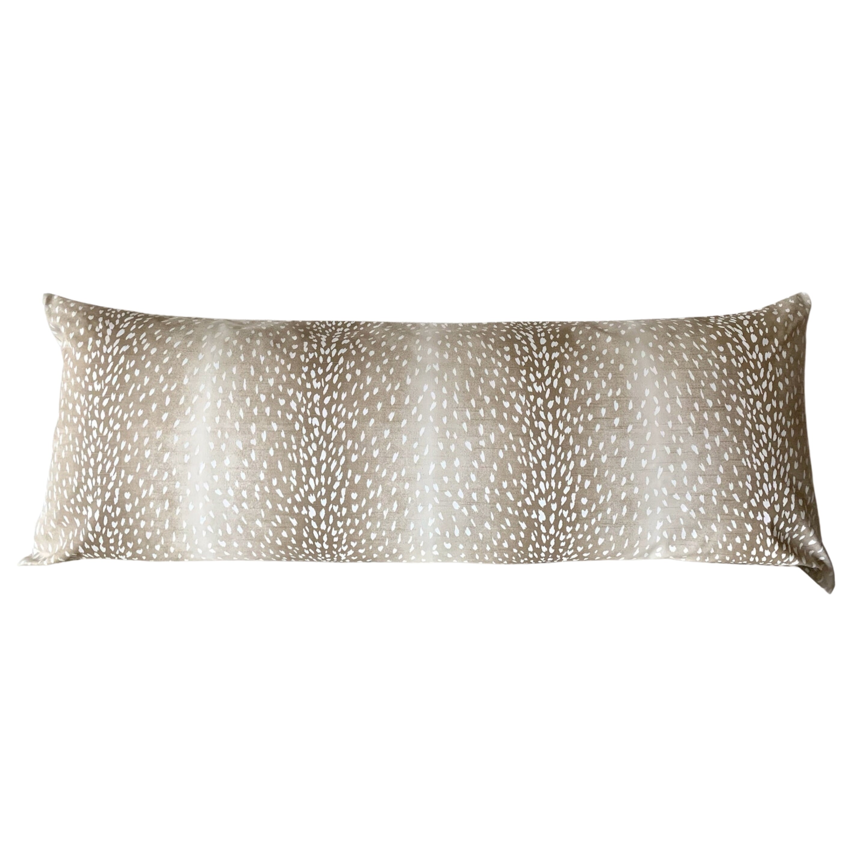 Extra Long Lumbar Fawn Antelope Pillow Cover