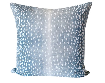 Ballard Designs Antelope Pillow Cover in Mineral - Antelope Pillow  - Antelope Throw Pillow -  Vern Yip Antelope Pillow