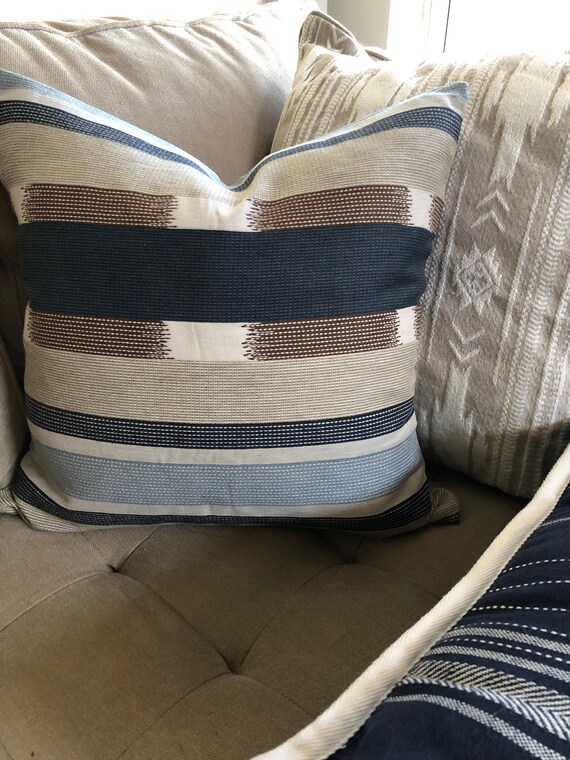 Kanta Stripe Slate Pillow Cover