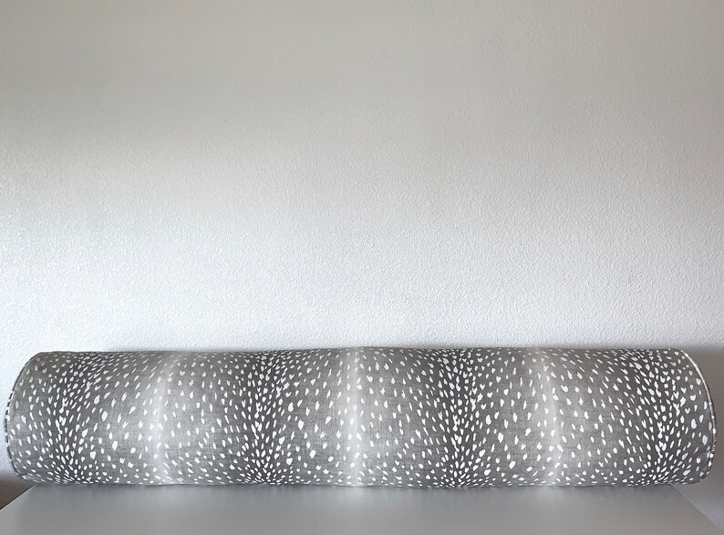 Ballard Designs Antelope Bolster Pillow Cover Gray Etsy