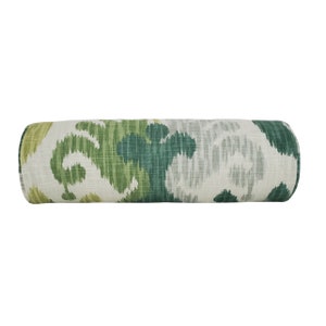 Ballard Designs Andros Ikat Pillow Cover - Vibrant Green Ikat Bolster Pillow / Available in Lumbar, Throw, Bolster, Euro Sham Pillow Cover