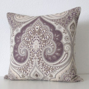 Ethan Allen Anjali Lilac Pillow Cover Available Throw Pillow, Lumbar Pillow, Bolster Pillow Cover Sizes image 2