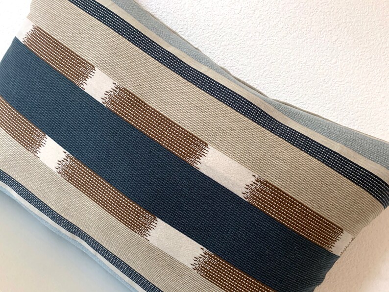 Kanta Stripe Slate Pillow Cover