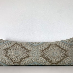 Stroheim Brianza Lace Sky Pillow cover Available in Square, lumbar, euro sham, and bolster pillow covers image 6