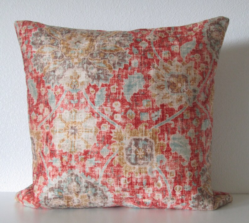 Ethan Allen Chakra Cinnabar Lumbar Pillow Cover / Large Lumbar Etsy