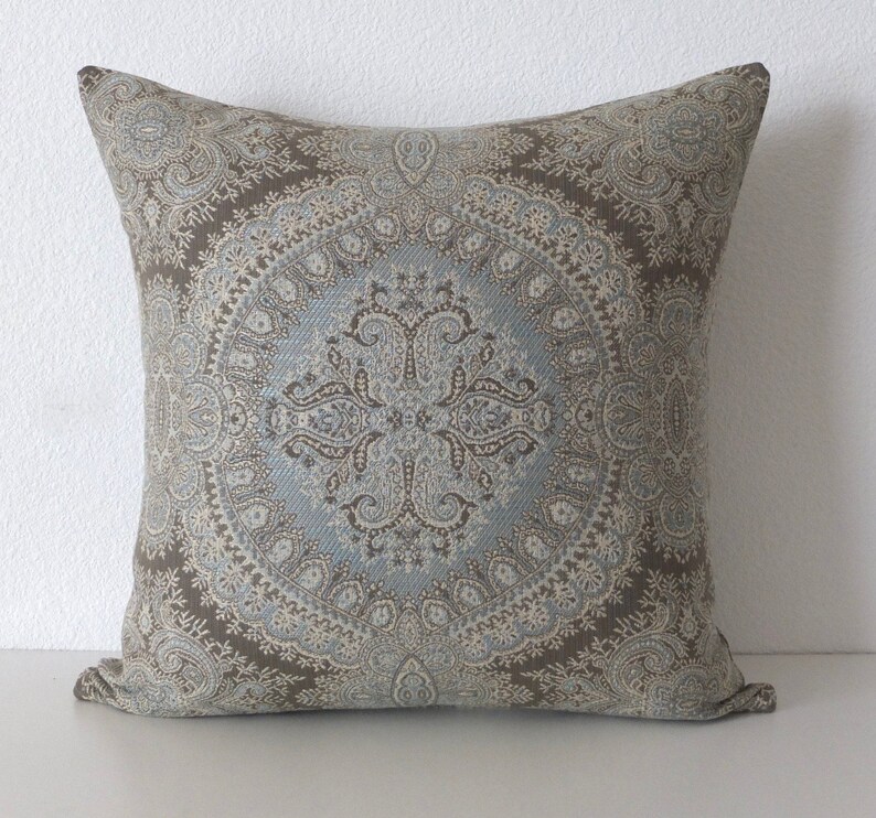 Stroheim Brianza Lace Sky Pillow cover Available in Square, lumbar, euro sham, and bolster pillow covers image 9