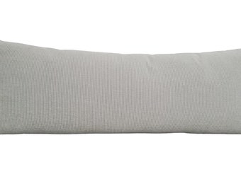 Seaglass Pillow Cover - Silvery Green Bolster Cover - Striped Soft Green Lumbar covers