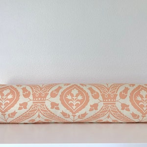Ballard Designs Holland Apricot Throw Pillow Cover / Available in Bolster, Lumbar, Euro Sham Covers