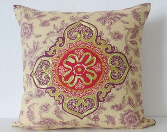 Bohemian Throw Pillow - Purple Pillow Cover - Lumbar Pillow - Throw Pillow Cover - Bolster Pillow Cover - Euro Sham