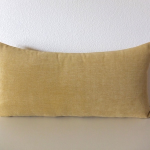 Mustard Yellow Softknit Amber Bolster Pillow Cover - Solid Bolster Pillow Cover - Large Lumbar Pillows - Handmade Pillow Covers