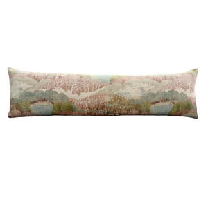 Scenic Landscape Throw Pillow Cover | Ballard Designs Estelle Pillow - Dusty Rose image 7