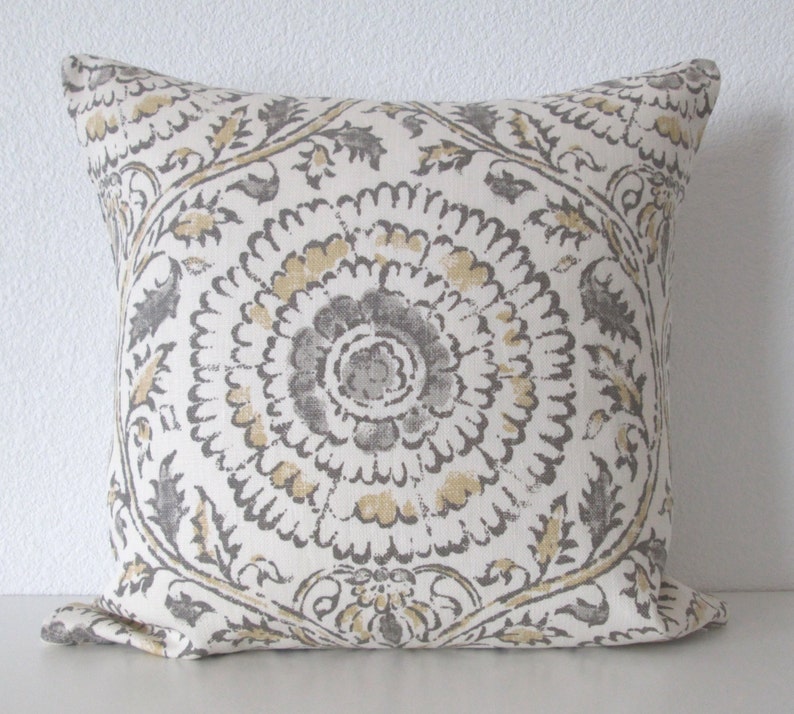 Ethan Allen Micah Stone Throw Pillow Cover /available in Etsy