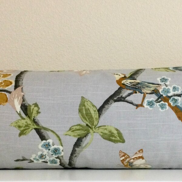 Dwell Studio Helene - French Grey pillow Cover - 14x36 lumbar pillow cover