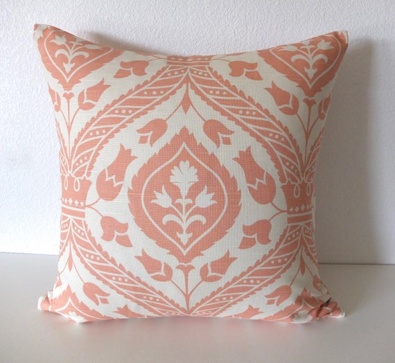 apricot throw pillows