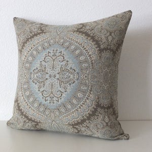 Stroheim Brianza Lace Sky Pillow cover Available in Square, lumbar, euro sham, and bolster pillow covers image 4