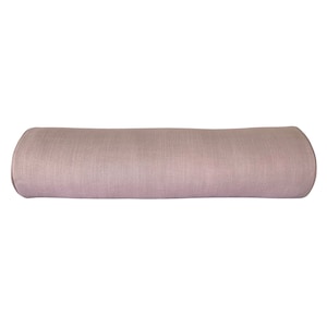 Vern Yip Rosemary Linen Blush Throw Pillow Cover - Solid Blush Pink Pillow Cover - Versatile Sizes: Bolster, Lumbar, Throw, Euro Sham