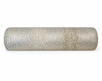 Luxe Antelope Bolster Pillow Cover | High Sheen Taupe Champagne Ombré