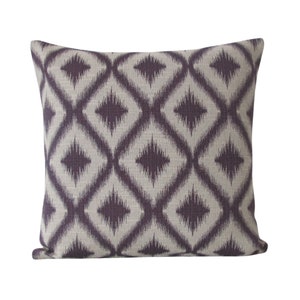 Geometric Amethyst Pillow Cover Available in lumbar, throw, euro sham, and bolster pillow covers image 1