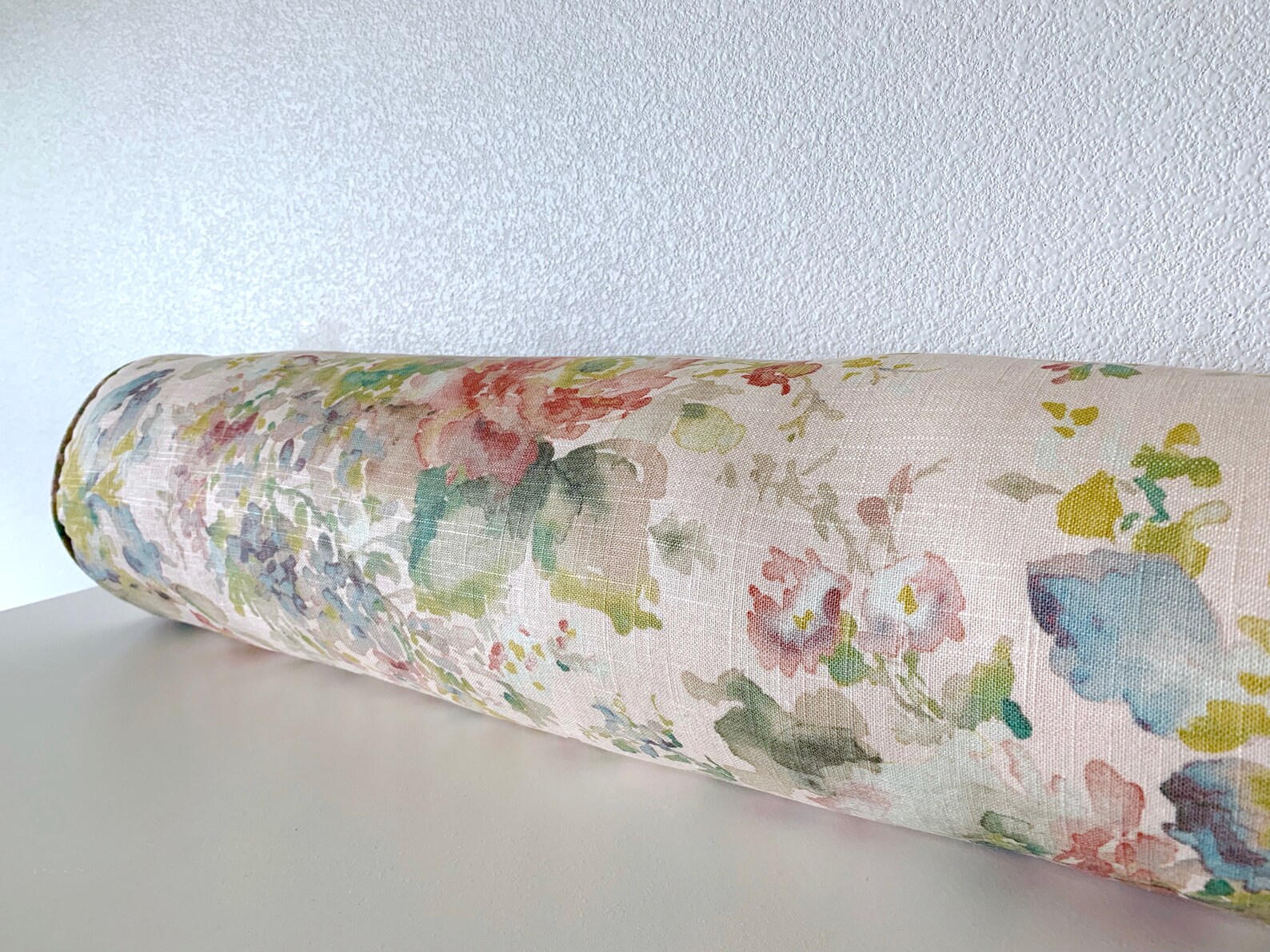Ballard Designs Langley Blush Bolster Pillow Cover / Available Etsy