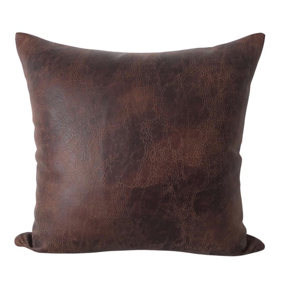 Etsy leather pillow deals