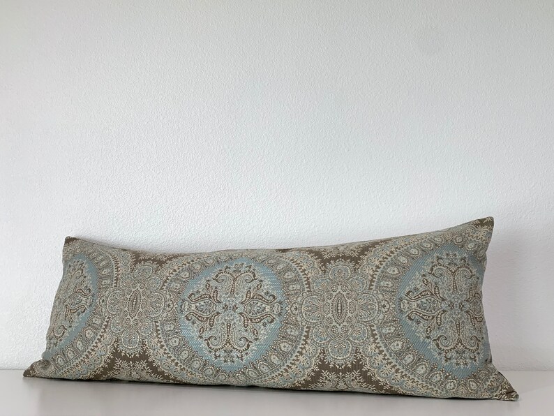 Stroheim Brianza Lace Sky Pillow cover Available in Square, lumbar, euro sham, and bolster pillow covers image 5