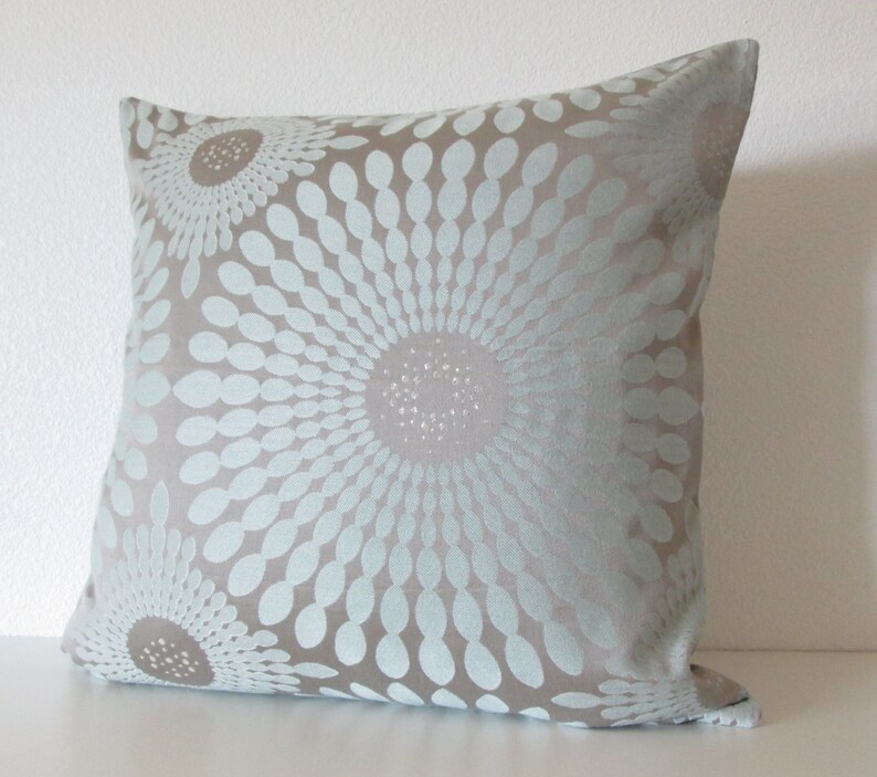 Candice Olson Jubilant Hush Blue Pillow Cover Etsy