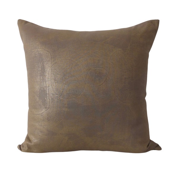 Metallic Gold Pillow Etsy