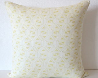 Nate Berkus Birnbeck - Citrine designer pillow cover - Available in Bolsters / Lumbar / Throw / Euro Sham covers