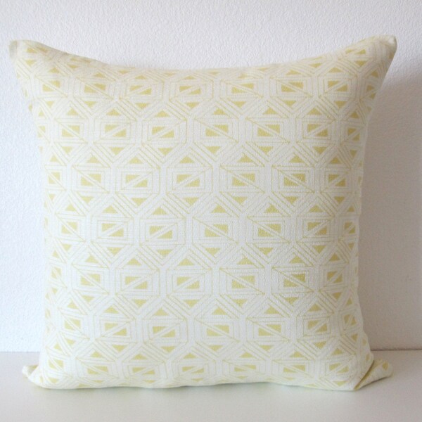 Nate Berkus Birnbeck - Citrine designer pillow cover - Available in Bolsters / Lumbar / Throw / Euro Sham covers